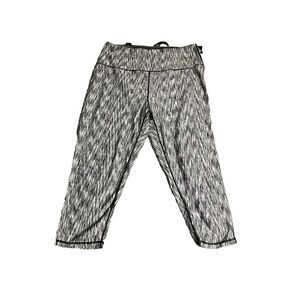 Everlast Leggings Womens 2XL (32x20.5) Black Peach‎ Cropped Capri Sport Active